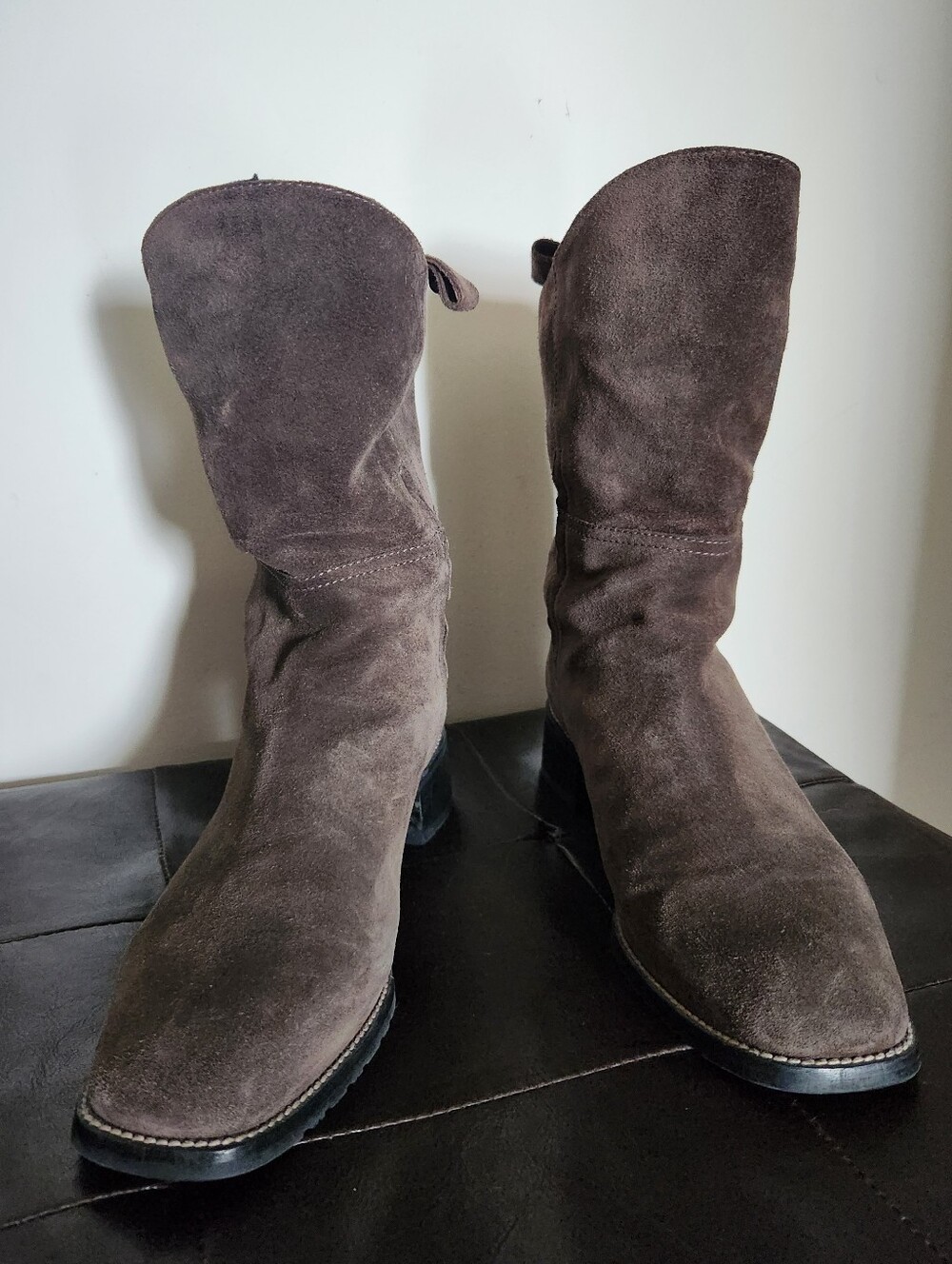 Stuart Weitzman Brown Suede Mid-Calf Boots Size 9M